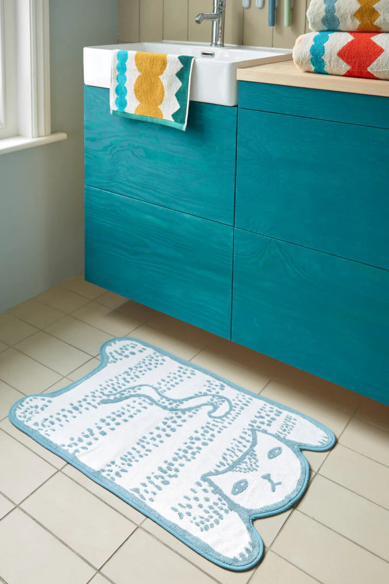 Donna Wilson | Bath Mat | Blue Cat