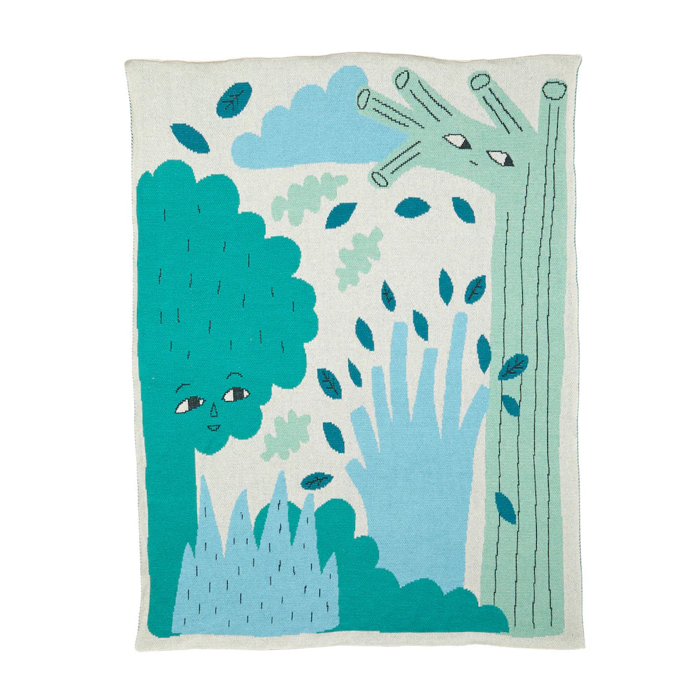 Donna Wilson | Mini Blanket | Green Trees