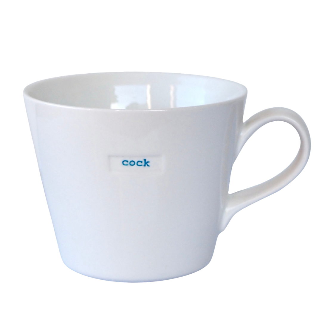 Cock - 350ml Porcelain Mug - Keith Brymer Jones