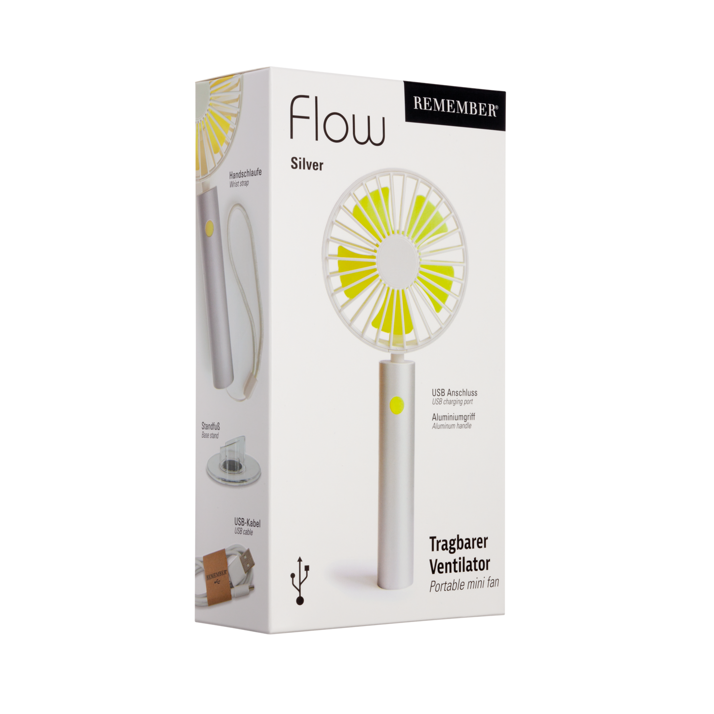 Remember | Mini Flow Fan | Silver