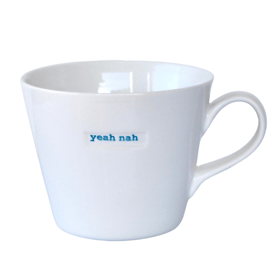Yeah Nah - 350ml Porcelain Mug - Keith Brymer Jones